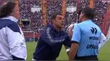 Pablo Guede, entrenador de Alianza Lima, explotó contra el cuarto hombre.