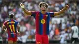Barcelona goleó 5-0 a Valencia con doblete de Lamine Yamal. Barcelona goleó 5-0 a Valencia con doblete de Lamine Yamal.