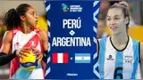 Perú vs Argentina EN VIVO por el Campeonato Sudamericano de Vóley Femenino 2026.