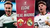 Real Madrid vs Elche EN VIVO y EN DIRECTO HOY por LaLiga.
