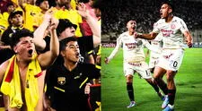 Hinchas de Barcelona arremeten contra Universitario tras casi quedar eliminados: "Un equipo de.."