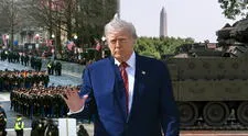 Donald Trump celebró su cumpleaños con desfile militar blindado en Washington y cumple su sueño
