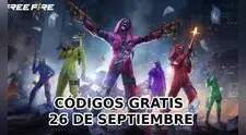 Códigos de Free Fire para canjear HOY, viernes 26 de septiembre: Lista COMPLETA