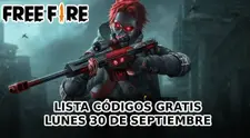 Códigos de Free Fire para canjear premios GRATIS este martes 30 de septiembre: lista COMPLETA