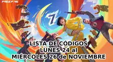 Canjea estos códigos de Free Fire gratis hoy: premios del lunes 24 al miércoles 26 de noviembre