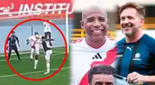 Cuto Guadalupe casi lesiona al presidente de la Conmebol en el "Partido de Leyendas" - VIDEO
