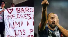 Hinchas de Alianza Lima le hacen pedido a Barcos en partido de FC Cajamarca: "Regresa"