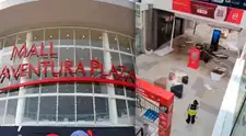 Reportan caída de parte del techo del Mall Aventura Bellavista por posible fuga de agua y alerta a clientes