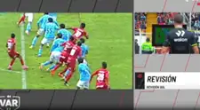 ¡Polémica! Saguinetti anotó el 1-0 de Sport Huancayo a Sporting Cristal, pero el VAR cobró offside
