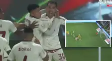 ¡Golazo! Lisandro Alzugaray anotó el 1-0 de Universitario ante FC Cajamarca de tiro libre