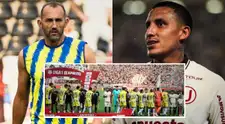Así fue el saludo entre Hernán Barcos y Álex Valera en el Universitario vs FC Cajamarca
