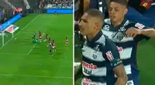 Paolo Guerrero aprovechó el rebote y anotó el 1-0 para Alianza Lima sobre Melgar