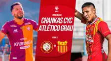 Chankas vs Atlético Grau EN VIVO: a qué hora juega, pronósticos y dónde ver partido por Liga 1