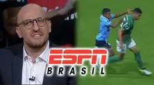 ESPN Brasil da categórico comentario sobre polémico penal de Palmeiras contra Cristal: "Indiscutible"