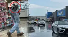 ALERTA MÁXIMA en Walmart de Lower Nazareth: dos hombres discutieron a las afueras del local y uno de ellos desenfundó una pistola, ¿cuál fue la razón?