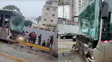 Accidente vehicular en el Metropolitano HOY: se registró triple choque en la estación Angamos que deja 25 heridos