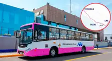 Estos son los paraderos del nuevo Corredor Rosado: buses recorren ruta desde Mi Perú hasta Plaza 2 de Mayo