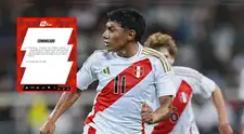Maxloren Castro fue convocado de urgencia por la selección peruana tras lesión de Valera