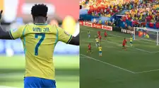 ¡Locura! Vinicius Júnior anotó un golazo y puso el 1-1 de Brasil sobre Marruecos