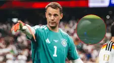 La curiosa acción de Neuer en la pausa de hidratación que se volvió viral en pleno partido de Alemania