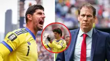 Thibaut Courtois le 'echó' la culpa a su DT por sacarlo en la derrota de Bélgica: "Decidió sacarme..."
