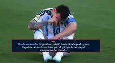 La desoladora reacción de la prensa argentina tras perder la final del Mundial 2026: "Fin de un sueño"