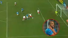 ¡Estaba solo! Hernán Barcos se falló de forma insólita el 1-0 de Cristal ante Bragantino