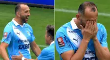 ¡Apareció el 'Pirata'! Hernán Barcos marcó el 1-0 ante Juan Pablo II y rompió en llanto durante el festejo