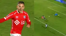 Neri Bandiera anotó el 5-1 de Cienciano sobre Botafogo por la Copa Sudamericana