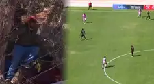 ¡Solo pasa en la Liga 1! Hincha sorprende con insólita ubicación para ver el Moquegua vs Sport Boys