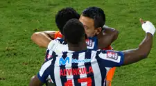 ¡Con dedicatoria! Ercy Castillo tuvo fraterno abrazo con Alejandro Duarte tras poner el 2-0 para Alianza Lima