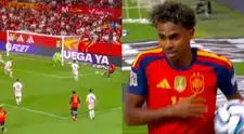 ¡De lujo! Gol de Lamine Yamal para su doblete en el 3-1 de España contra Croacia por Nations League