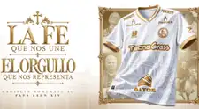 Juan Pablo II presentó camiseta en honor al Papa León XIV: "Fe, identidad y orgullo"