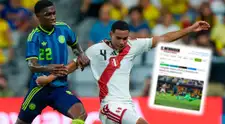Prensa colombiana dio firme opinión de Perú tras derrota ante Colombia: "Optó por replegarse"