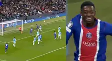 ¡Golazo! Dembele anotó el 2-0 de PSG sobre Manchester City por la Champions League