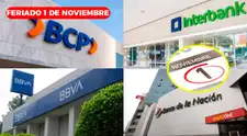 Horario de atención de bancos en feriado del 1 de noviembre: ¿abrirán BCP, BBVA, Interbank y más?