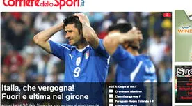 Prensa italiana indignada con la eliminación de su selección
