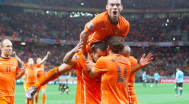 La 'Naranja Mecánica' es el primer finalista:  Holanda venció 3-2 Uruguay