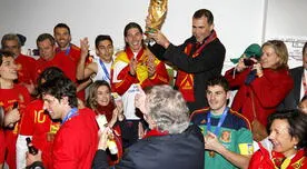 Mire como celebró la selección española en el vestuario