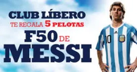 Club Líbero te regala pelotas Adidas de Lionel Messi