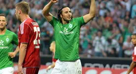 Claudio Pizarro con el Werder Bremen quiere seguir celebrando hoy ante Nuremberg 