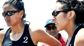  Vivian Baella y Gregia Herrada lograron su primer tirunfo en el Sudamericano de Vóley playa