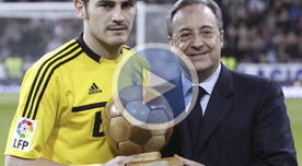 Casillas fue homenajeado en el Bernabéu por sus 127 partidos con España