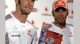 Jenson Button y Lewis Hamilton llevan su rivalidad al cómic "Benditos Malvados"
