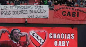 Hinchas de Independiente despidieron a Gabriel Milito en su último partido como profesional