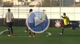 Pura calidad: Mira el golazo que anotó 'Cachito' Ramírez en las prácticas del Corinthians [VIDEO]