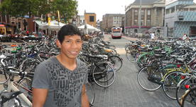 Édison Flores, refuerzo del Groningen, paseó por las calles de Holanda 