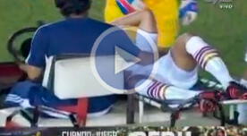 Alberto Rodríguez fue cambiado por lesión a los 12 minutos [VIDEO]