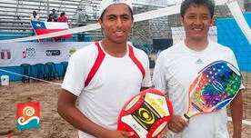 Perú obtuvo medalla de bronce en dobles masculino del tenis playa en los Bolivarianos