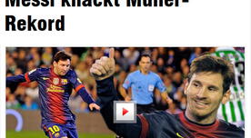 "Messi revienta el récord de goles de Müller", resalta la prensa alemana